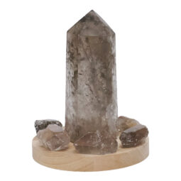 1.48kg Smoky Quartz Power Generator Package on 15cm LED Light Base P2248 7 Smoky Quartz Power Generator Package on 15cm LED Light Base P2248 | Crystal Factory