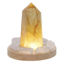 Smoky Quartz Power Generator Package on 15cm LED Light Base P2249 | Crystal Factory