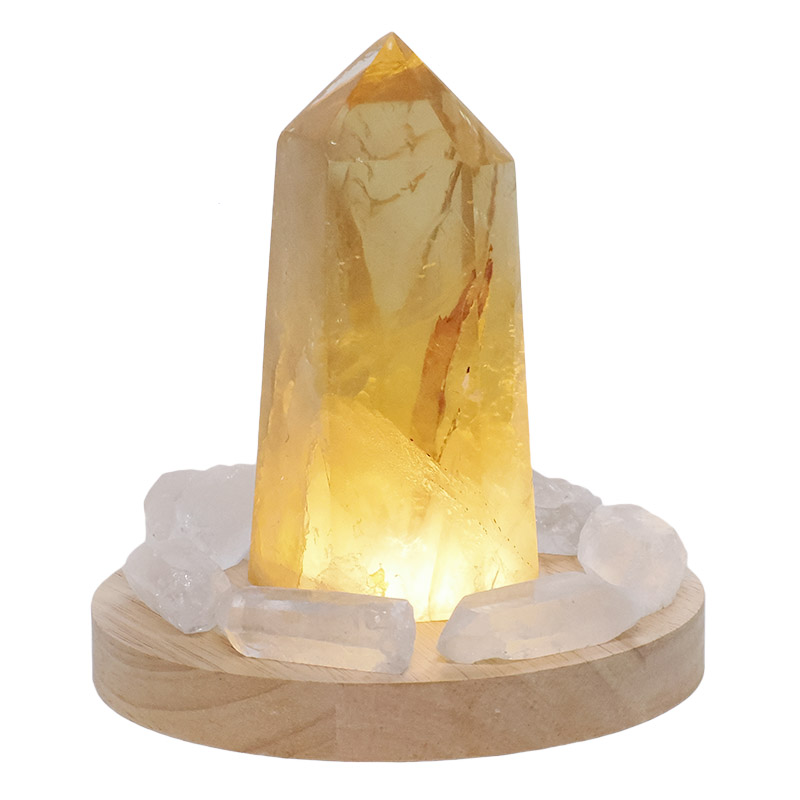 1.32kg Smoky Quartz Power Generator Package on 15cm LED Light Base P2249 3 Smoky Quartz Power Generator Package on 15cm LED Light Base P2249 | Crystal Factory