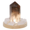 1.40kg Smoky Quartz Power Generator Package on 15cm LED Light Base P2250 1 Smoky Quartz Power Generator Package on 15cm LED Light Base P2250 | Crystal Factory